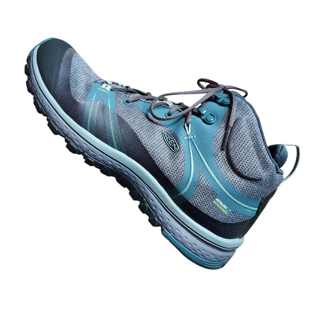 KEEN Terradora Women's Lightweight Mid Waterproof Hiking Boot Gray Blue Size 9.5